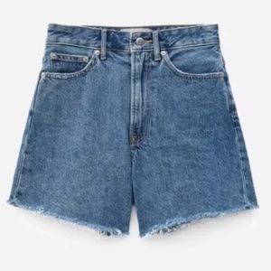NWT Everlane A-Line Cutoff Shorts - Medium Indigo 28